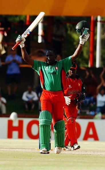 Skipper Maurice Odumbe led minnows Kenya to a shock win over former champions West Indies.