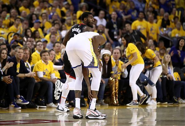 Golden State Warriors lost Durant to a reported calf sprain