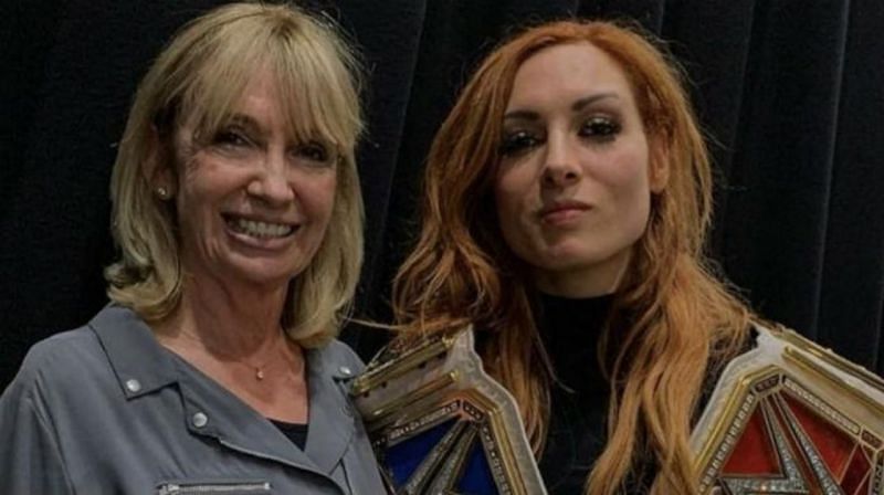 Becky with her mother