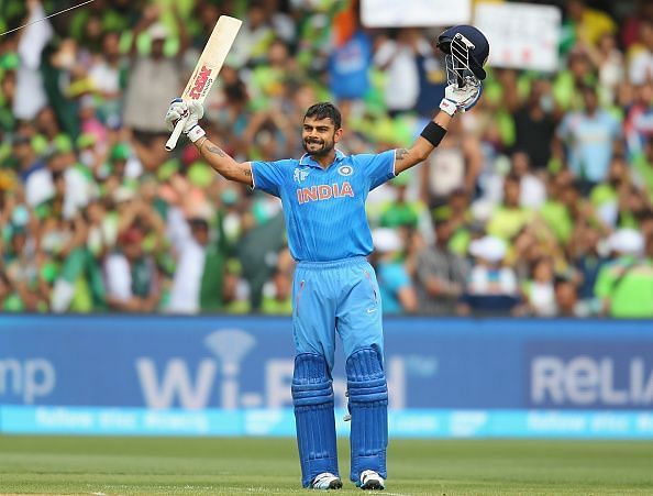 Virat Kohli scored a match-winning 107 (126) in the tournament opener against Pakistan in 2015