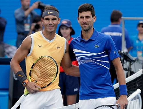 Rafael Nadal(Left) and Novak Djokovic(Right)