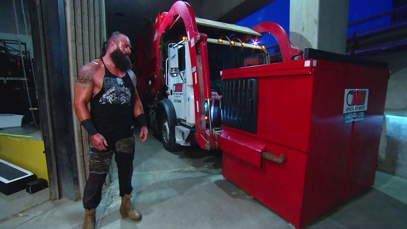 Why was Sami Zayn put in a garbage truck on Monday Night Raw