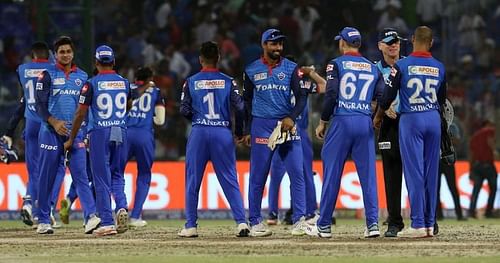 IPL 2019: Delhi Capitals celebrating