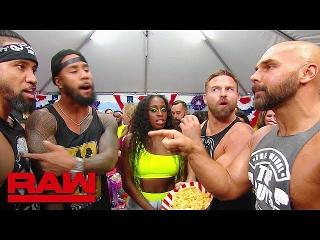 The Uso&#039;s, Naomi and The Revival at The Uso&#039;s Memorial Day party.