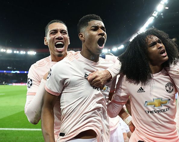 A Marcus Rashford penalty enabled Manchester United to overturn their tie against Paris St. Germain