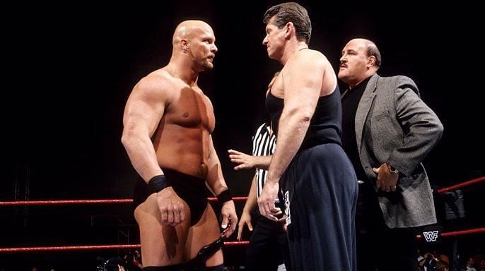 Stone Cold and Vince McMahon square off ahead of their 