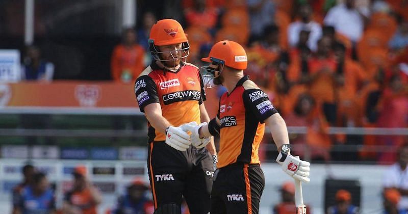 Jonny Bairstow and David Warner against RCB) Give feedback IPL 2019 David Warner Andre Russel