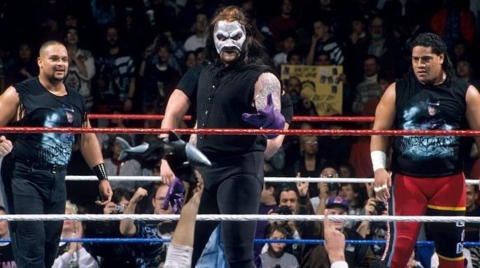 The Deadman donned a protective mask for a few months in the mid-90s.