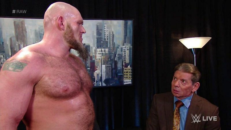 Lars Sullivan intimated Vince McMahon into giving him what he wanted