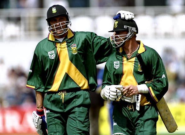 Allan Donald and Lance Klusener of South Africa