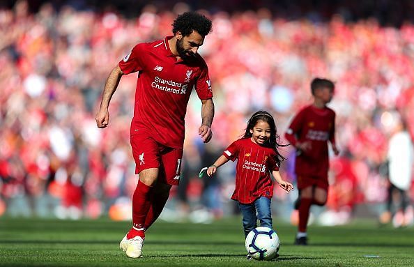 Mo Salah and his daughter
