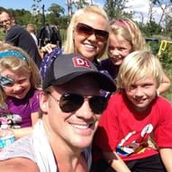 Jericho's children and his wife Jessica Lockhart