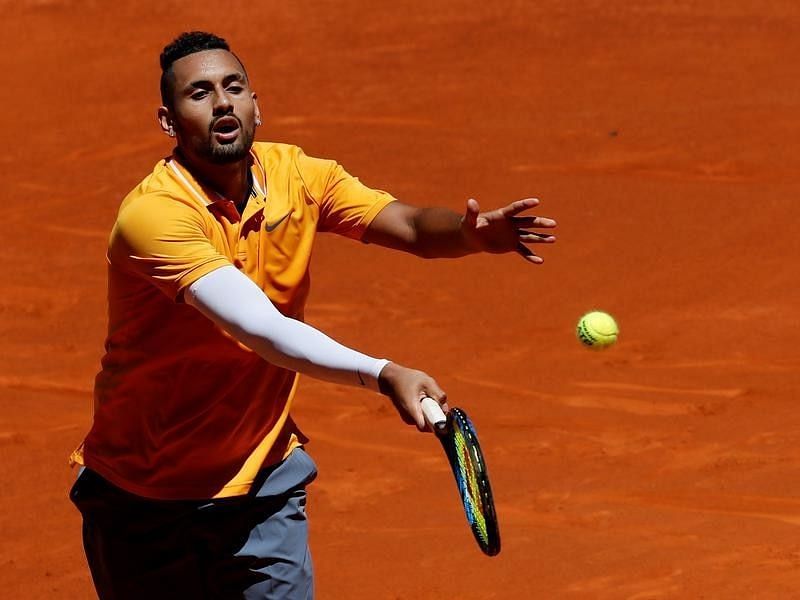 Nick Kyrgios at the recently concluded Madrid Open