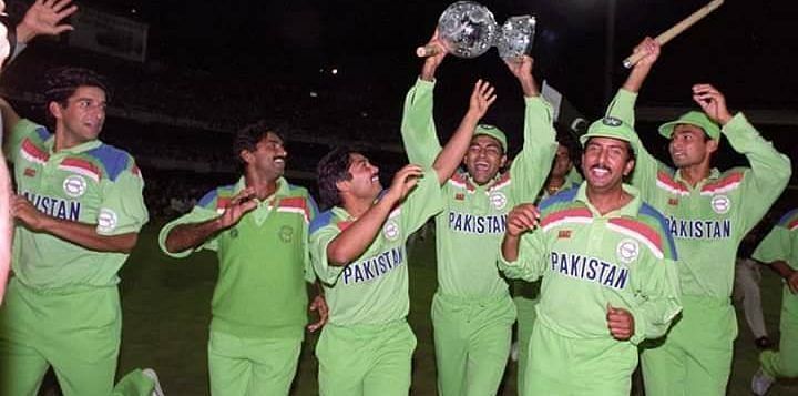 Pakistan got their hands on the World Cup in 1992