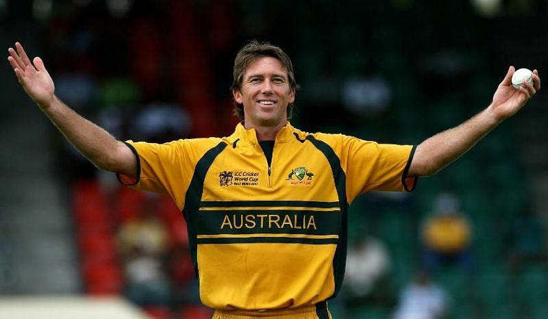 Glenn McGrath picked up 71 wickets for Australia in World Cup cricket