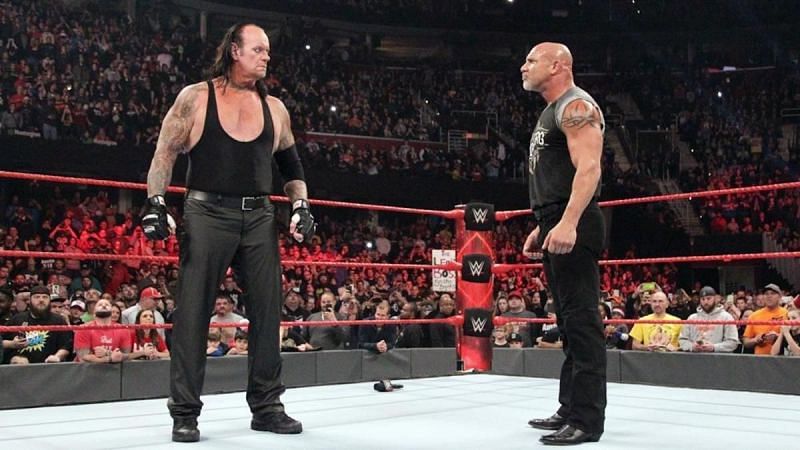 Goldberg with The Undertaker