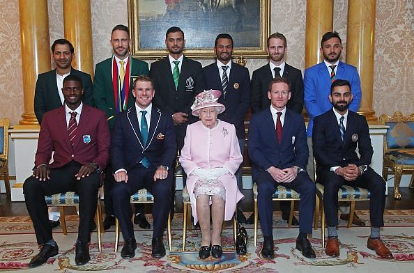 ICC Cricket World Cup Team Captains Meet Queen Elizabeth II At Buckingham Palace