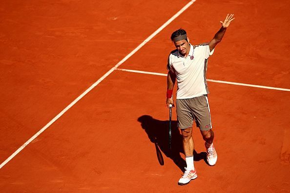 Federer beat Casper Ruud in style, at the 2019 French Open