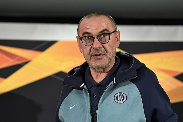 Maurizio Sarri could be on his way out of Stamford Bridge after a solitary season with the Blues.