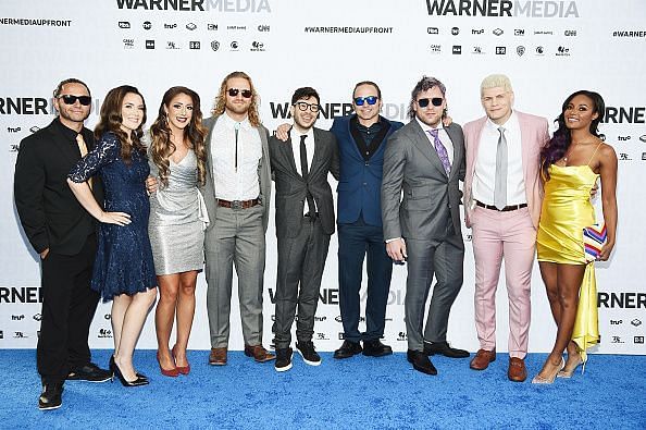 The AEW team at the WarnerMedia Upfront 2019