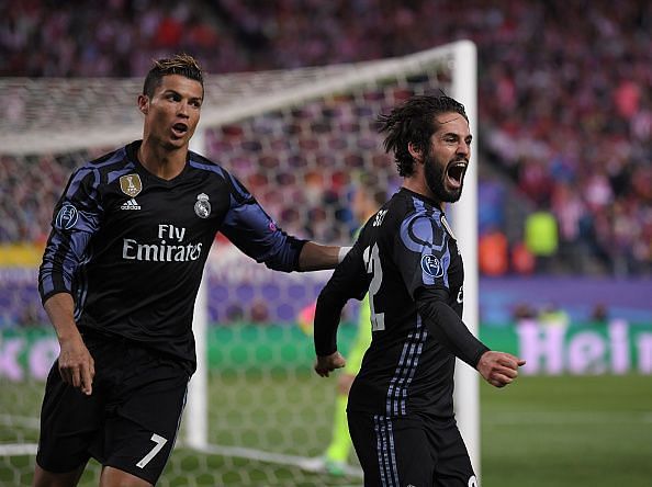 Ronaldo and Isco during their time at Real Madrid