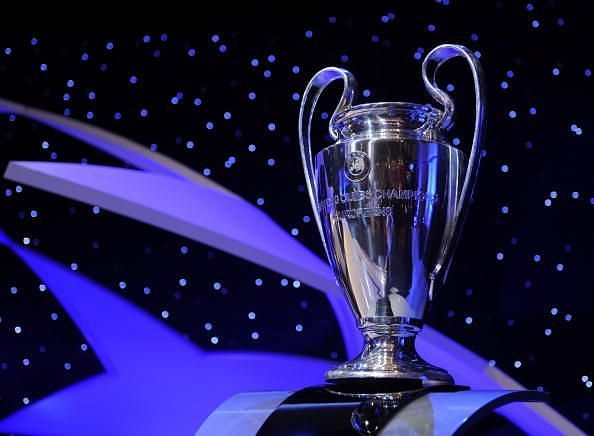 The coveted trophy of the UEFA Champions League