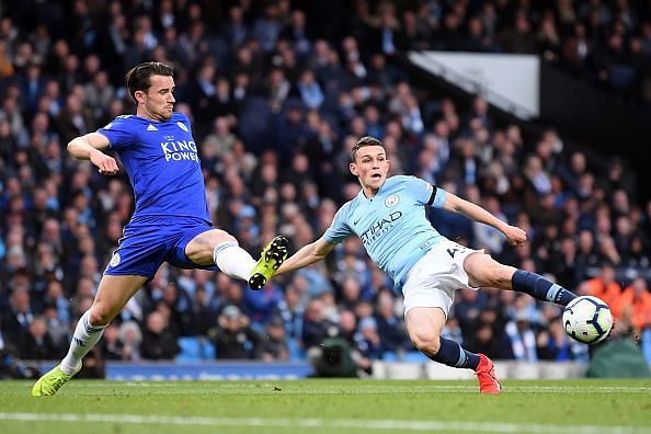 Phil Foden started his third Premier League game against Leicester City