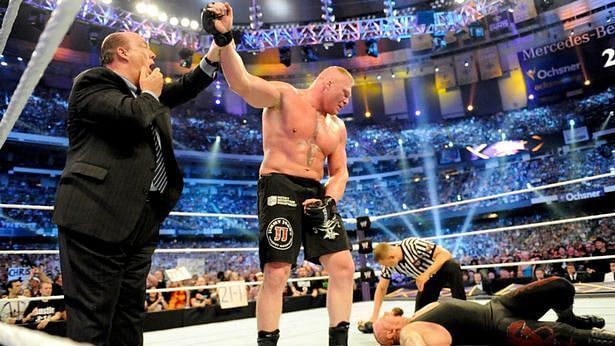 Brock Lesnar gave The Undertaker his first loss ever at WrestleMania 30