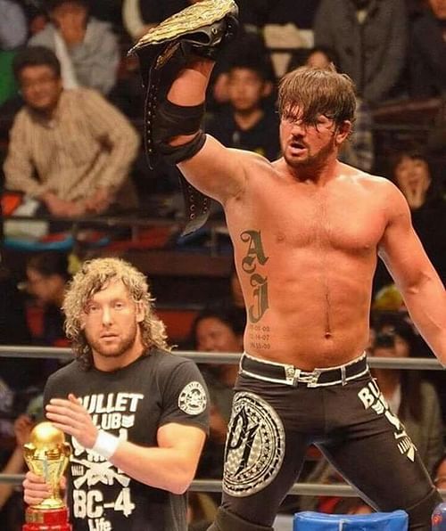 AJ Styles and Kenny Omega during their New Japan days