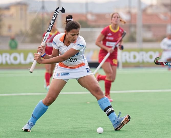 Indian Women's Hockey Team arrive in Bengaluru after 2-1 Series win against Republic Of Korea