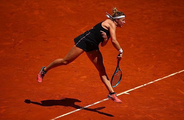 Pauline Parmentier was well focused in her straight-sets victory against Elina Svitolina at the Mutua Madrid Open
