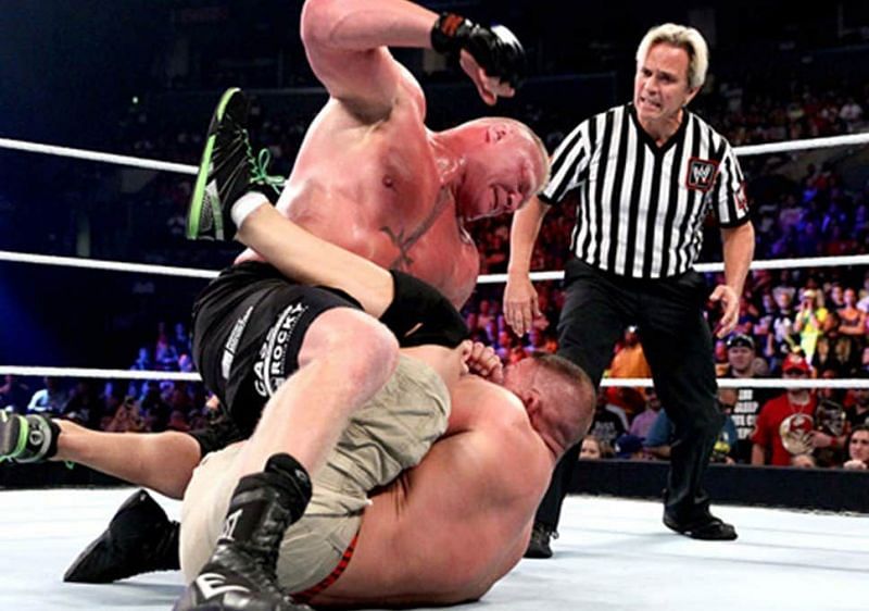 This was a match in which John Cena got a pounding of a lifetime
