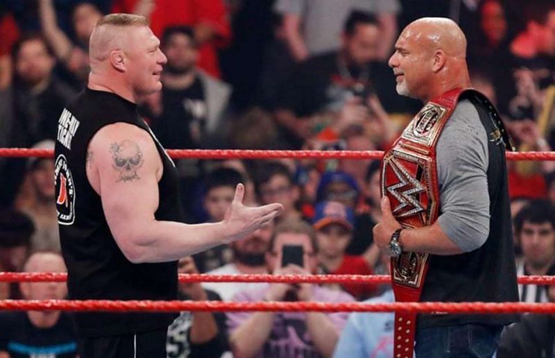 Brock Lesnar and Goldberg faced each other last at WrestleMania 33 in 2017