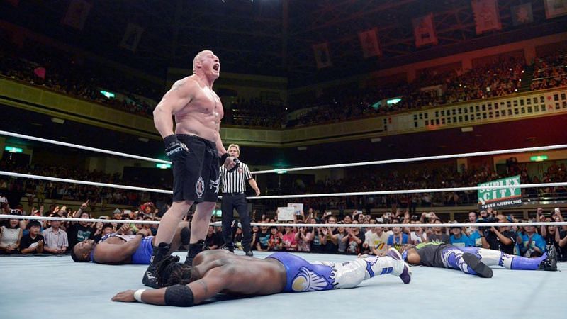 Kofi would have been a sitting duck for Lesnar after the attack