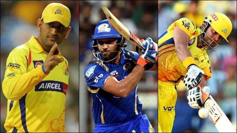 MS Dhoni And Rohit Sharma And Suresh Raina