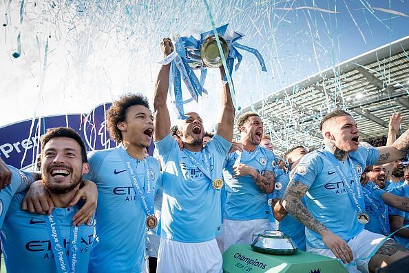 Man City won the domestic treble this season