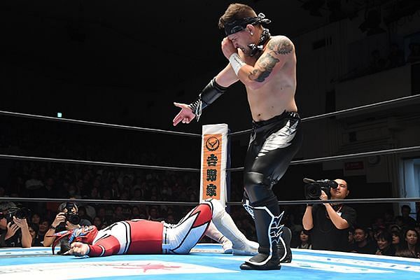 Robbie Eagles submitted Jushin &#039;Thunder&#039; Liger on his NJPW debut