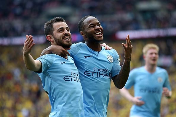 Twitter congratulates Manchester City on winning their first domestic treble