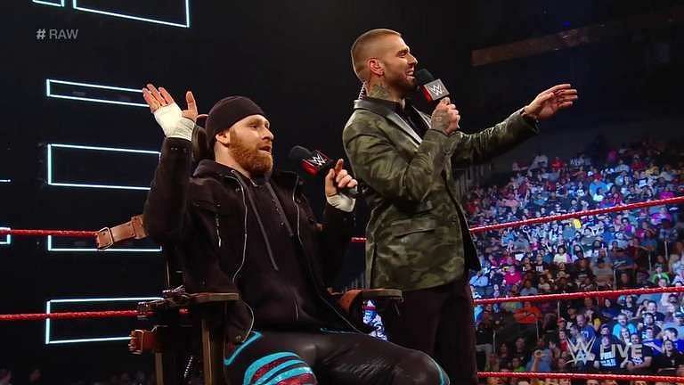 Sami Zayn and Corey Graves in the controversial 