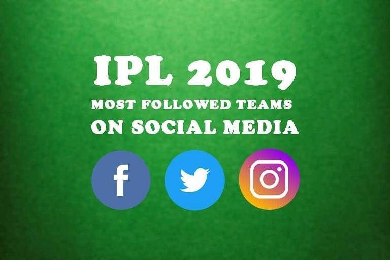 Ipl 2019 which team has most number of followers in social media