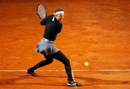 Victoria Azarenka dug deep to end Elina Svitolina's run at the International BNL d'Italia