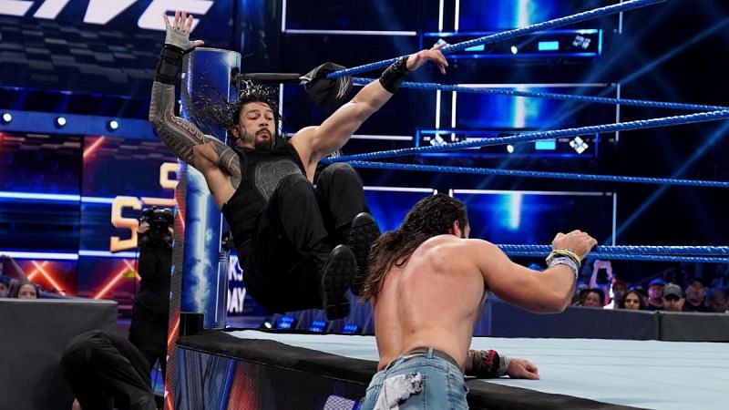 Roman Reigns faced Elias in a MITB Rematch during the main event