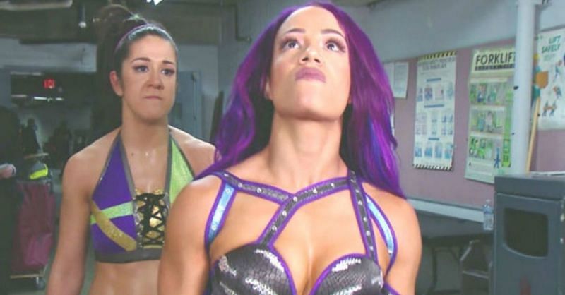 Bayley and Sasha Banks