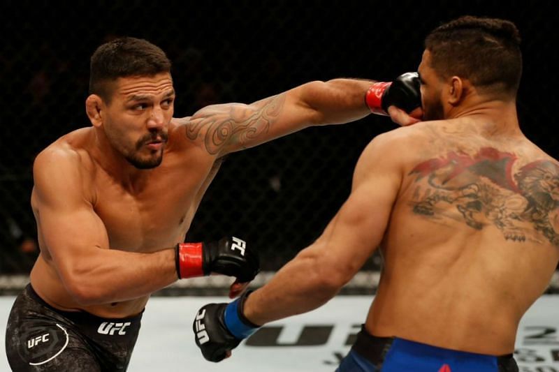 Rafael Dos Anjos came from behind to submit Kevin Lee in the main event