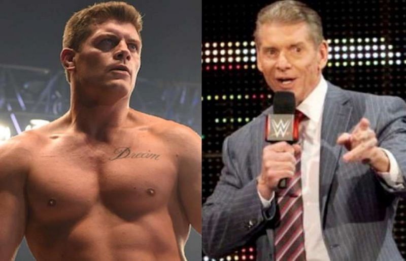 Cody Rhodes and Vince McMahon.