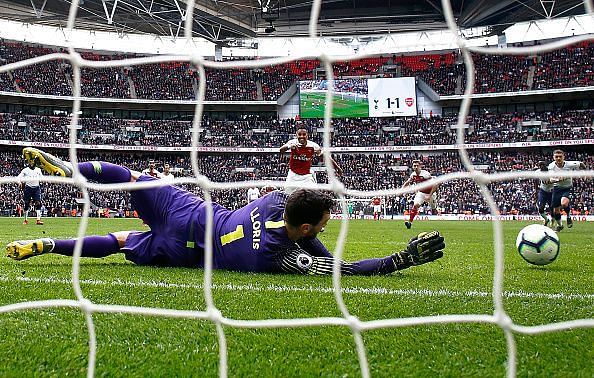 Pierre-Emerick Aubameyang&#039;s missed penalty against Spurs prevented the Gunners from leapfrogging their rivals