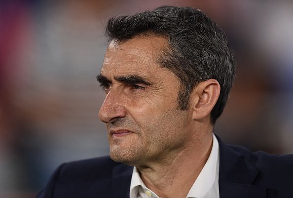 A calm Ernesto Valverde rues Barcelona&#039;s loss to Valencia.