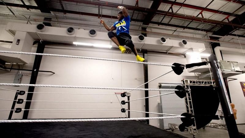 Kofi Kingston was very impressed by the special ring for highflyers when he tested the facilities in 2013.