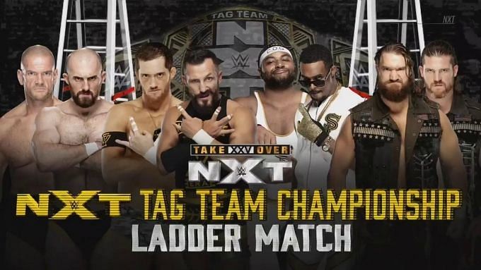Image result for nxt takeover xxv tag team title match