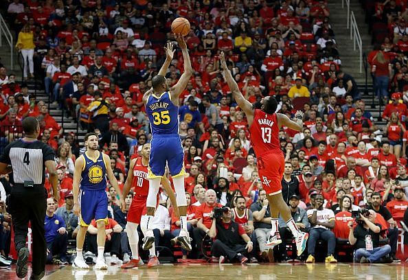 Golden State Warriors v Houston Rockets - Game Three